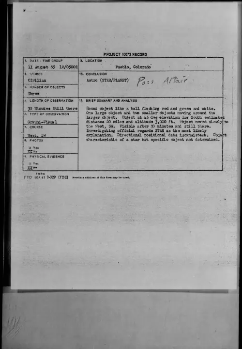 First page of 1965-08-7473906-Pueblo-Colorado