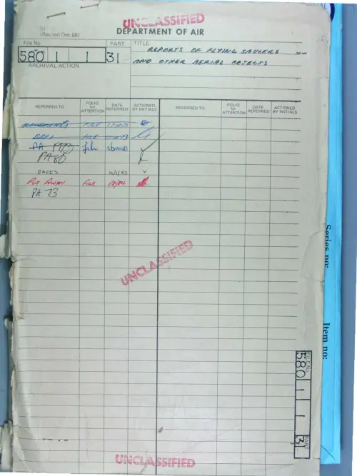 First page of AustralianUFOFiles - A703_580-1-1_Part 31_646590