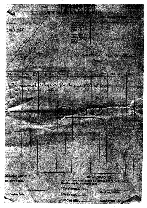 First page of BritishUFOFiles - defe-24-1958-1