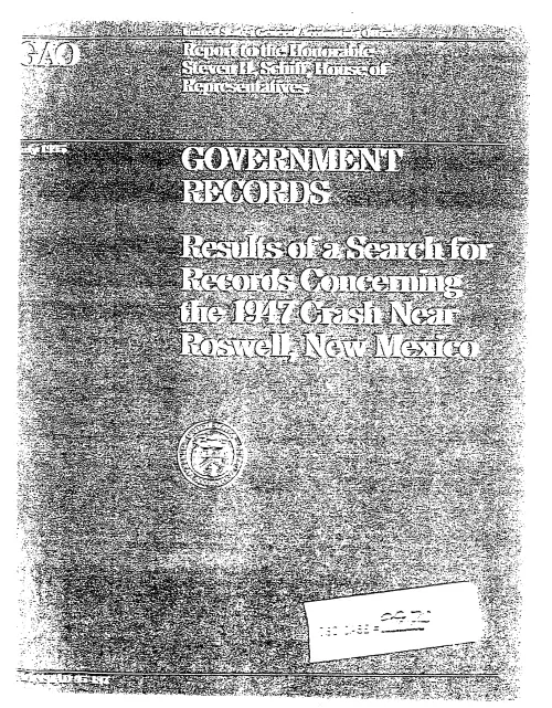First page of NSAUFO - General Accounting Office s Schiff