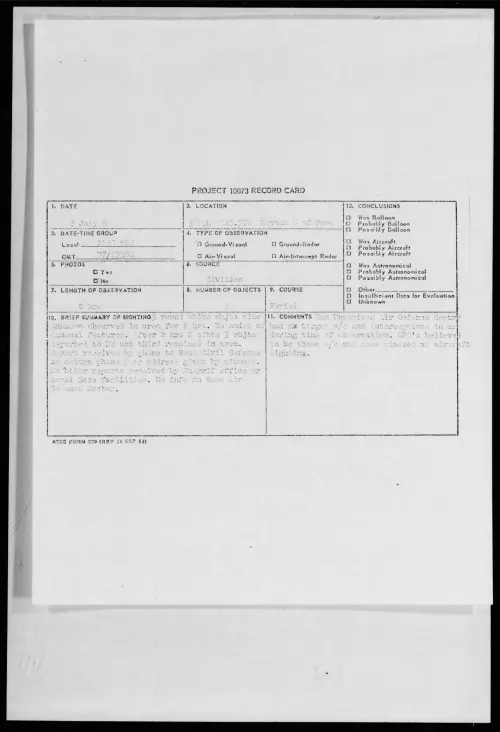 First page of 1961.07 - 8694459 - 3855N 119.57W Nevada S of Reno