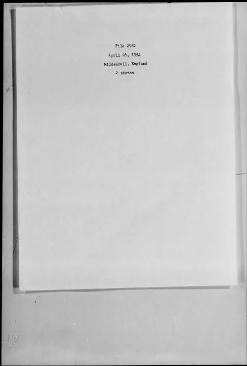 First page of 1954.04 - 7276101 - Mildenhall, England (#2982)