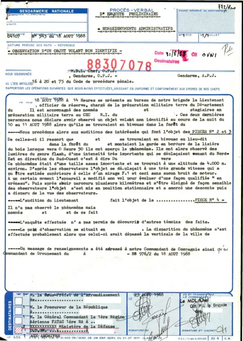 First page of FrenchUFOFiles - 88307078-543-88-R