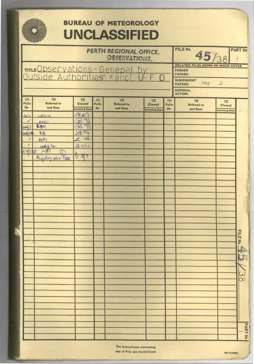 First page of AustralianUFOFiles - PP956-1_45-38_1854167
