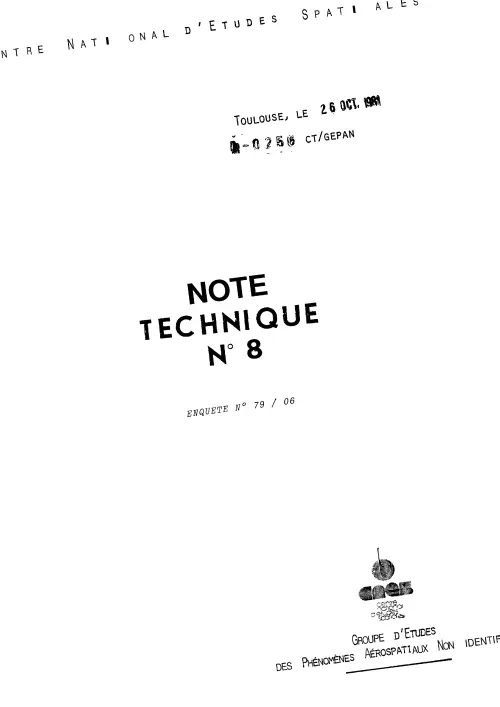 First page of FrenchUFOFiles - nt8_enquete_79_06