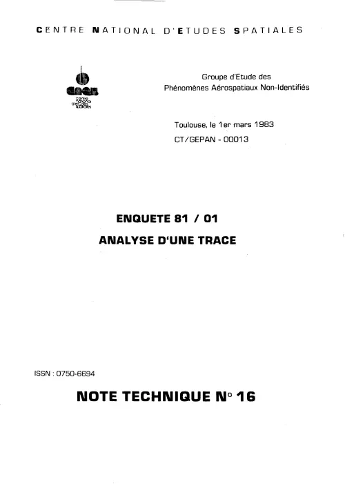 First page of FrenchUFOFiles - nt16_enquete_81_01