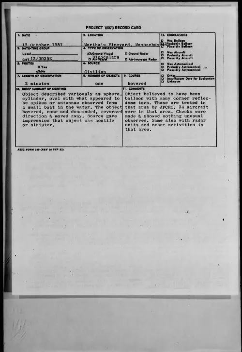 First page of 1957.10 - 6971790 - Martha's Vineyard, Massachusetts