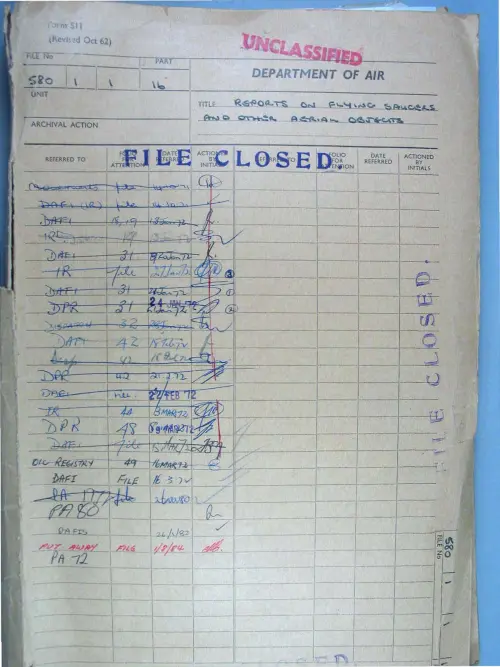 First page of AustralianUFOFiles - A703_580-1-1_Part 16_646570