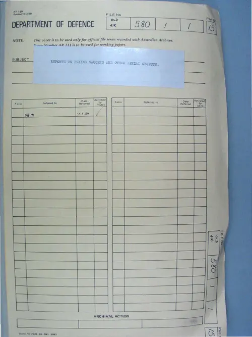 First page of AustralianUFOFiles - A703_580-1-1_Part 15_646568