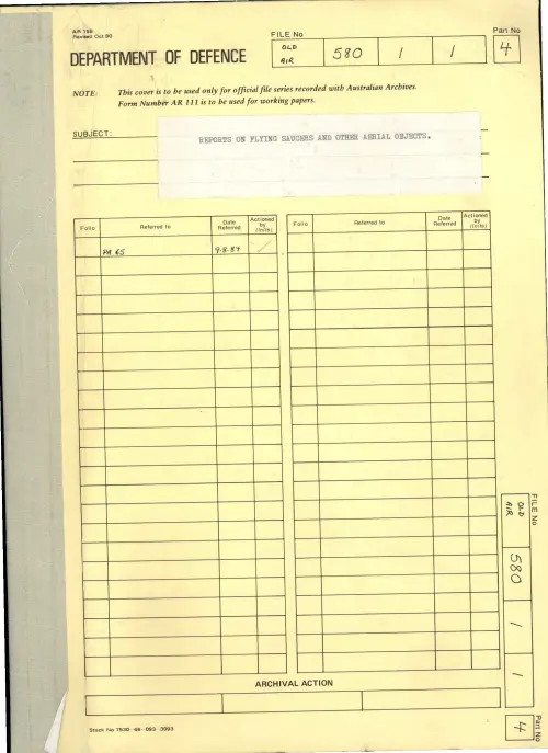 First page of AustralianUFOFiles - A703_580-1-1_Part 4_645645