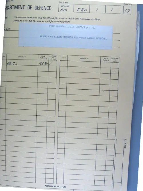 First page of AustralianUFOFiles - A703_580-1-1_Part 17_646573