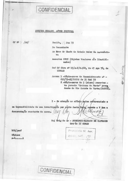 First page of BrazilianUFOFiles - CENDOC ENVELOPE 12   1979 CENDOC_ENVELOPE_12_1979