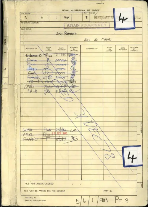First page of AustralianUFOFiles - A9755_4_3533427