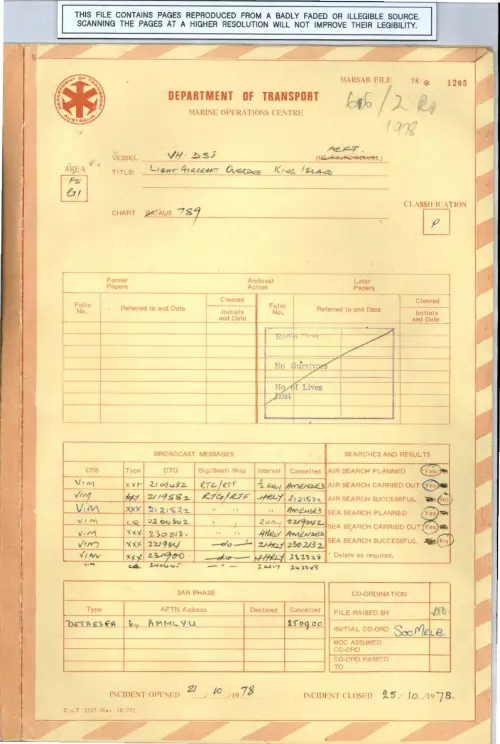 First page of AustralianUFOFiles - A4703_1978-1205_11485989