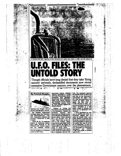 First page of NSAUFO - UFOs Untold Story