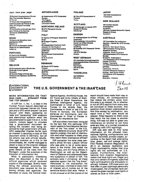 First page of NSAUFO - US Gov Iran Case