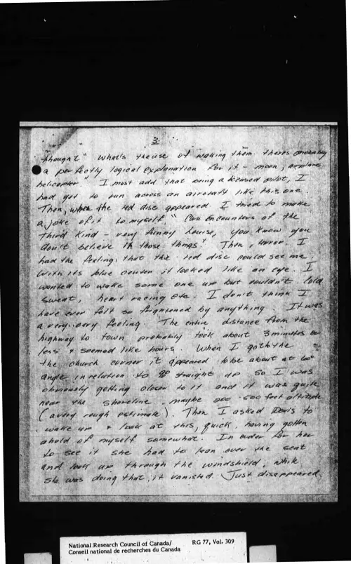 First page of CanadaUFO - Canada - FOIA Part 14 - Pages 3901-4200