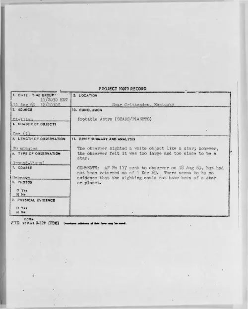 First page of 1969-08-6782425-NearCrittenden-Kentucky