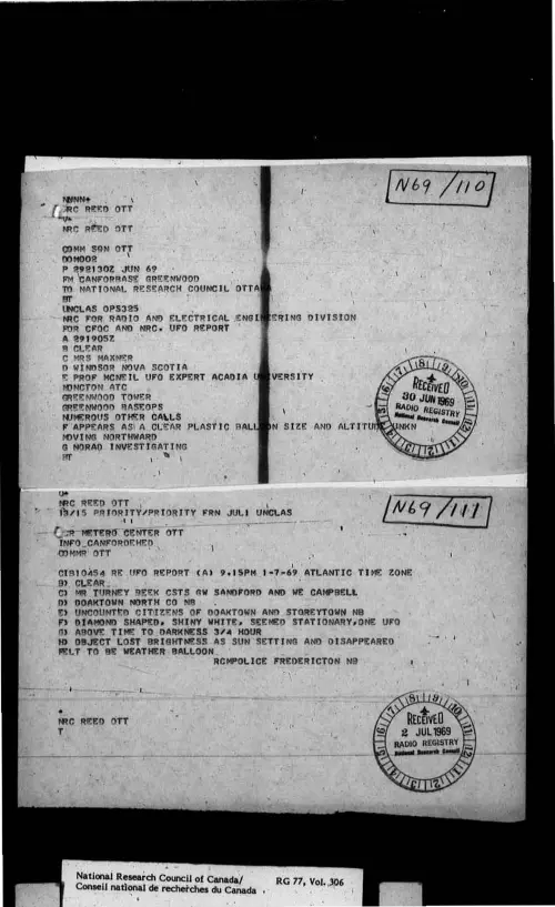 First page of CanadaUFO - Canada - FOIA Part 04 - Pages 901-1200