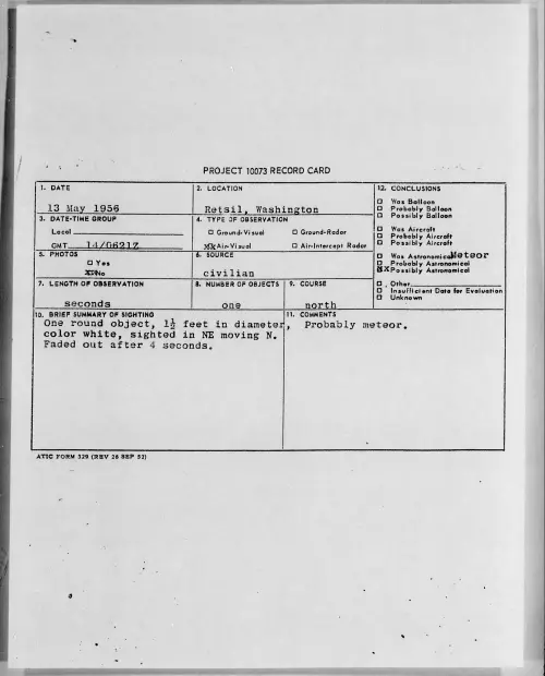 First page of 1956.05 - 6785864 - Retsil, Washington