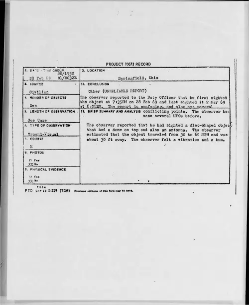 First page of 1969-02-6779245-Springfield-Ohio