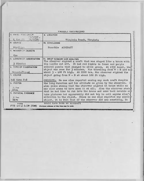 First page of 1969-02-7171920-VirginiaBeach-Virginia