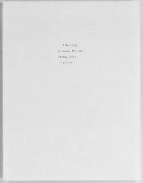 First page of 1968-11-6981935-Acton-Texas-12563-