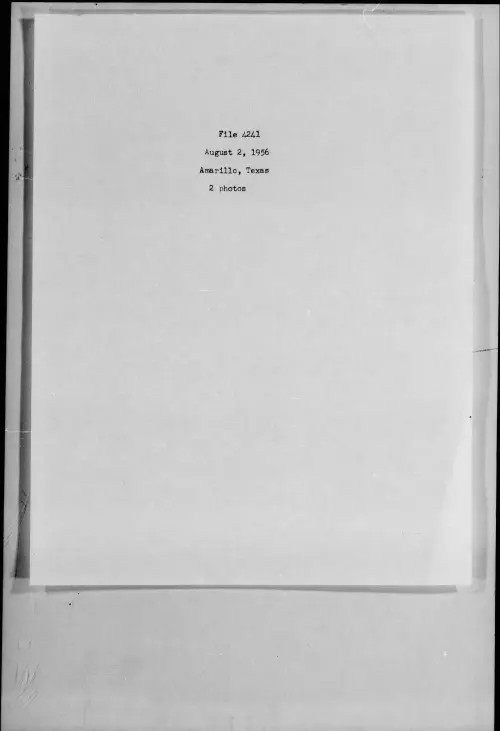 First page of 1956.08 - 7276738 - Amarillo, Texas (#4241)