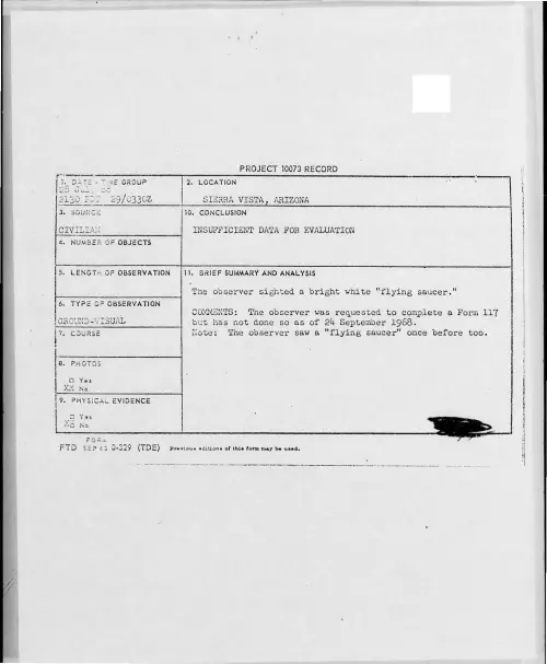 First page of 1968-07-7202407-SIERRAVISTA-ARIZONA