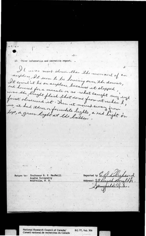First page of CanadaUFO - Canada - FOIA Part 03 - Pages 601-900