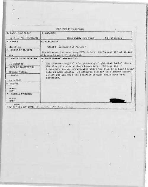 First page of 1968-06-6888290-RegoPark-NewYork