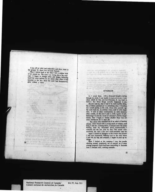 First page of CanadaUFO - Canada - FOIA Part 18 - Pages 5101-5400