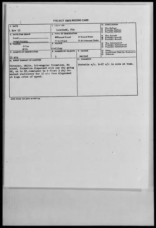First page of 1955.11 - 7339845 - Lakeland, Fla