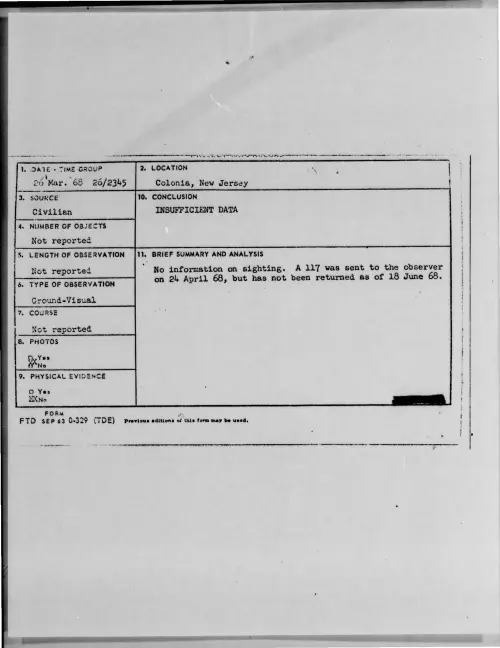 First page of 1968-03-6966624-Colonia-NewJersey