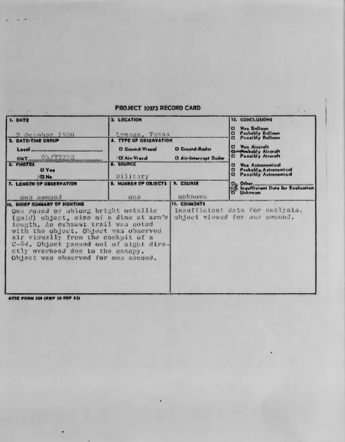 First page of 1956.10 - 7071604 - Lamesa, Texas