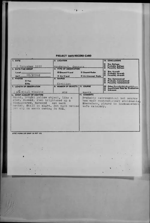 First page of 1957.11 - 7230787 - Woodstock, Georgia