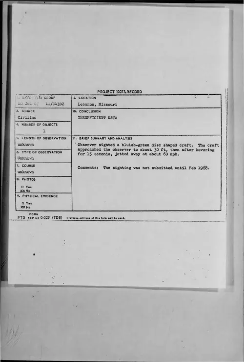 First page of 1967-07-7371295-Lebanon-Missouri