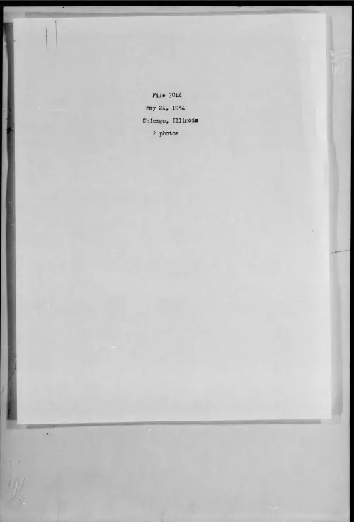 First page of 1954.05 - 7276129 - Chicago, Illinois (#3014)
