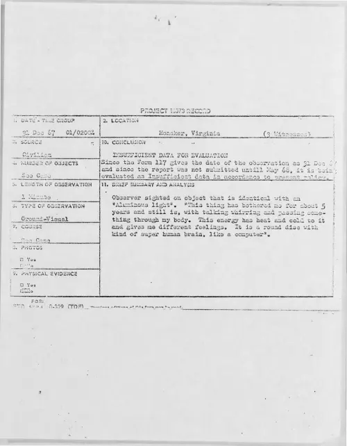 First page of 1967-12-6888711-Honaker-Virginia