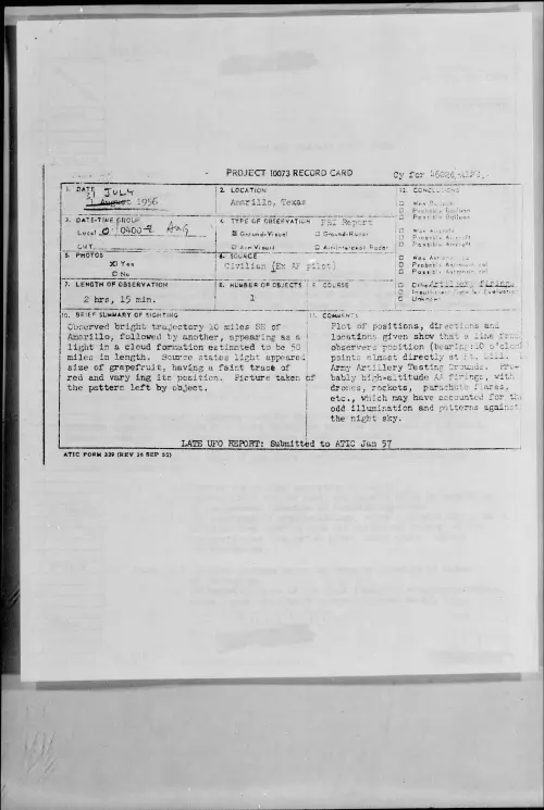 First page of 1956.07 - 6788010 - Amarillo, Texas