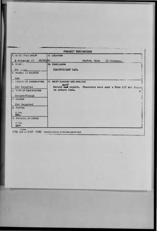 First page of 1967-11-6974521-Dayton-Ohio
