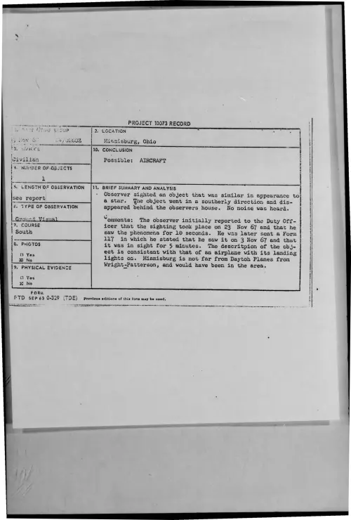 First page of 1967-11-6973836-Miamisburg-Ohio