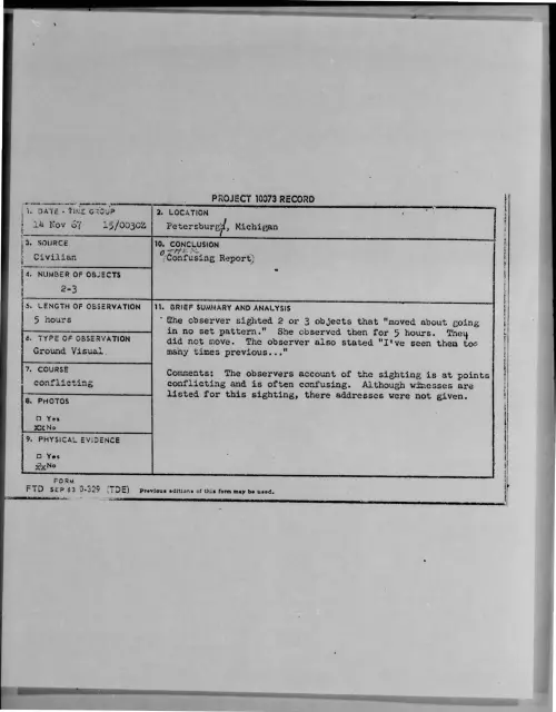 First page of 1967-11-6976406-Petersburg-Michigan