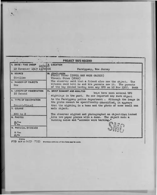 First page of 1967-11-6975952-Parsippany-NewJersey