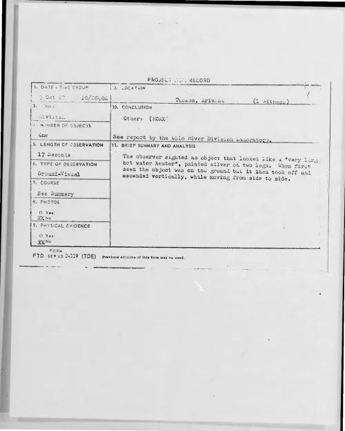 First page of 1967-10-7282590-Tucson-Arizona
