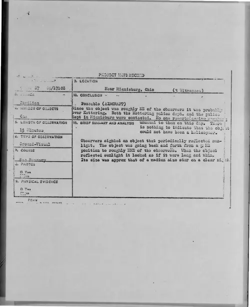 First page of 1967-xx-6973423-NearMiamisburg-Ohio