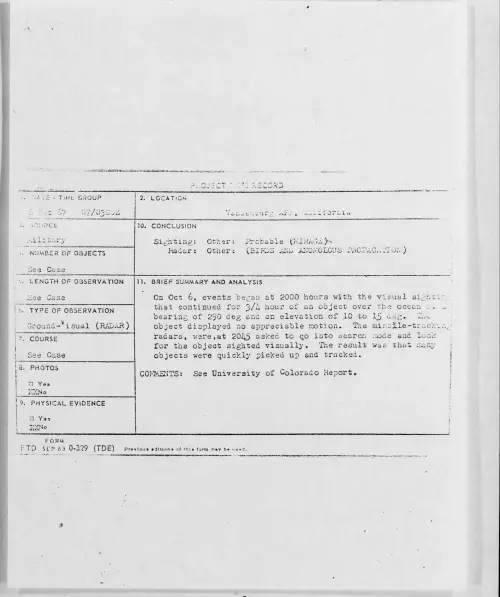 First page of 1967-10-7281183-VandenburgAFB-California
