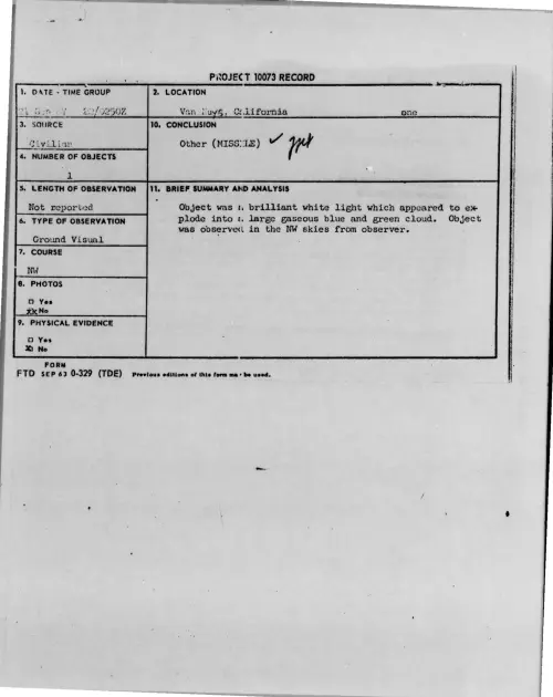 First page of 1967-09-7415080-VanNuys-California