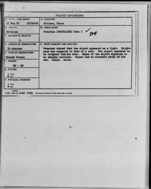 First page of 1967-09-7413180-Killeen-Texas