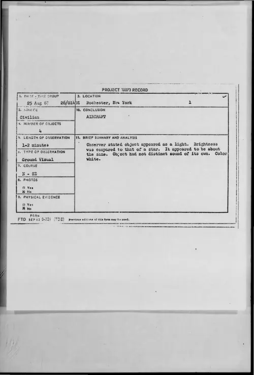 First page of 1967-08-7406910-Rochester-NewYork